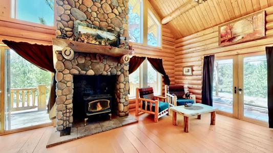 Custom Log Home for sale in Cripple Creek, Colorado