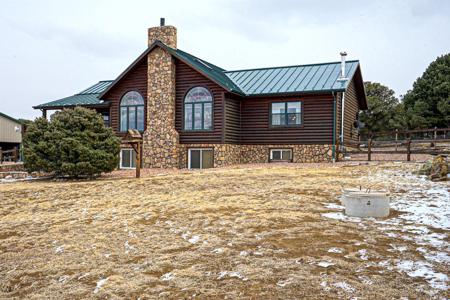 Custom Mountain Log Home for Sale in Walsenburg, Colorado